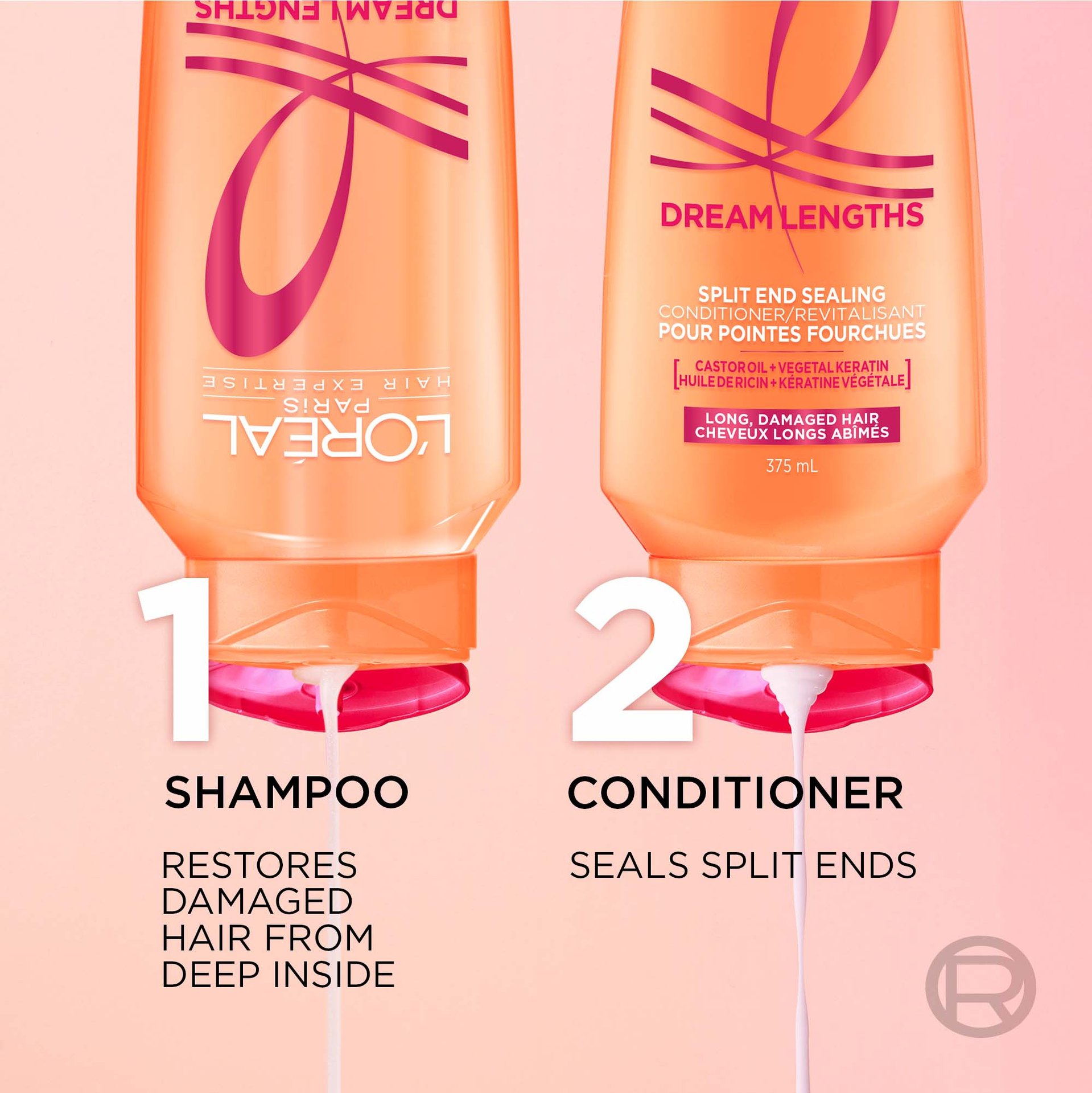 1 bottle of dream lenghts shampoo and conditioner